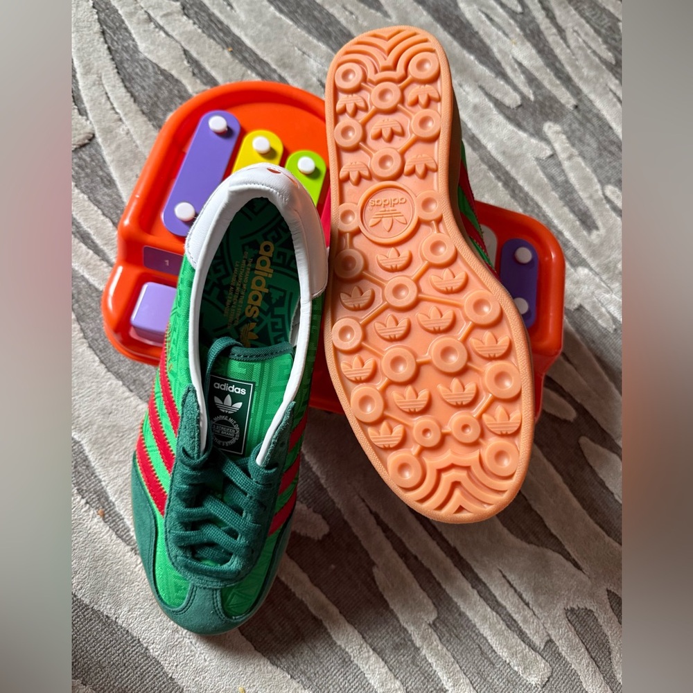 🇲🇽 Adidas Originals [8.5] Mexico World Cup Nations Gazelle “Green/Red” IH9647 - Picture 7 of 9